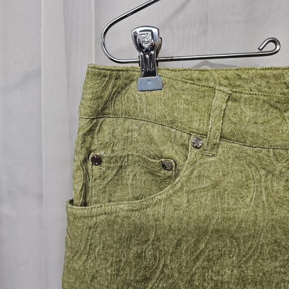 Eric Green Textured Straight Leg Jeans Boho Retro Stretch 12 - Picture 3 of 13